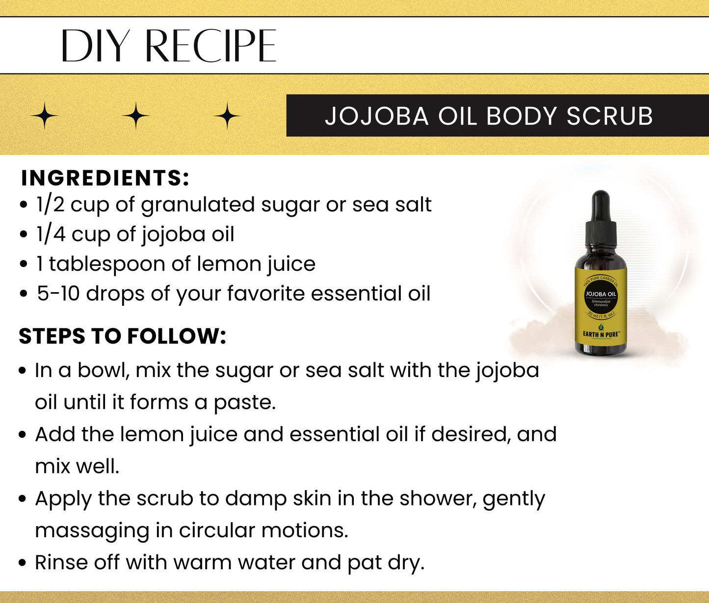 Earth N Pure Cold Pressed Jojoba Oil 15ml Combo – 100% Pure Skin & Hair Care Oil