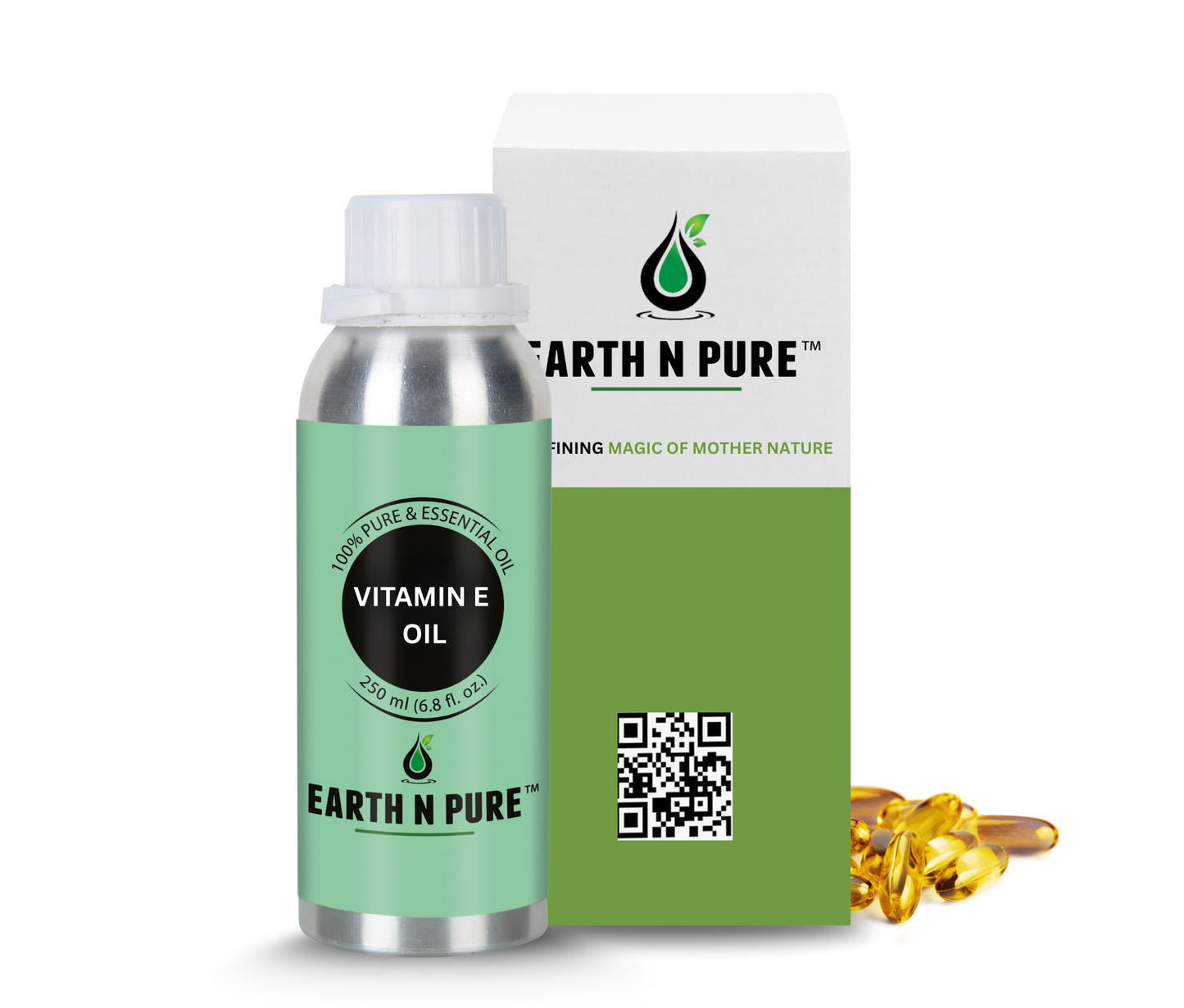 vitamin e natural ingredients highlighting pure skincare oil