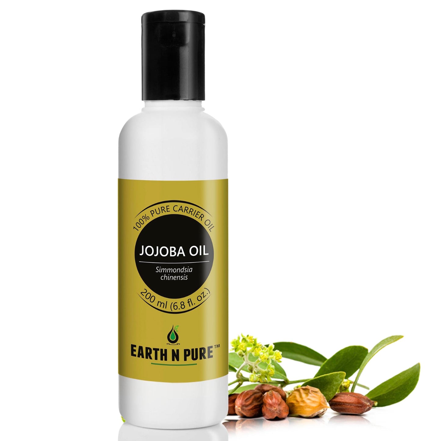 Earth N Pure Cold Pressed Jojoba Oil – 100% Pure Skin & Hair Moisturizer
