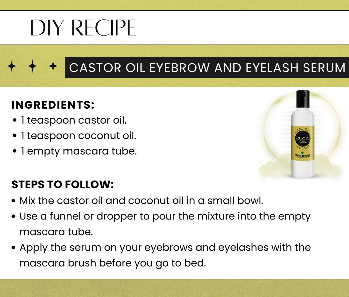 Earth n Pure Castor Oil Combo for Hair Growth & Scalp Care