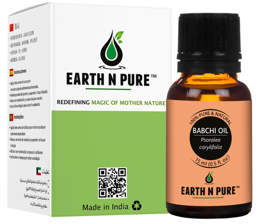 Earth N Pure Babchi Oil bottle for natural skin care