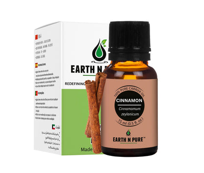 Earth N Pure Cinnamon Essential Oil | 100% Pure Cinnamon Bark Oil for Aromatherapy, Home Fragrance & Self-Care