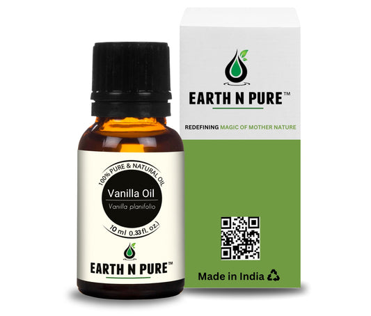 Earth N Pure Vanilla Essential Oil – Pure Aromatherapy Oil for Diffuser, Relaxation & Skin Care