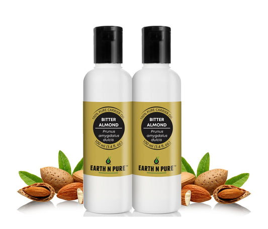 Earth N Pure Bitter Almond Oil Combo 100ML bottle front view