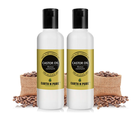 Earth N Pure Castor Oil 100 ML Combo– Natural, Cold-Pressed, Hair & Skin Care