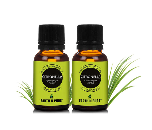Earth N Pure Citronella Oil 15 ML Combo– Pure Natural Essential Oil for Skin & Home