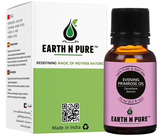Earth N Pure Evening Primrose Oil – Skin & Hair Care, Anti-Aging, Moisturizing