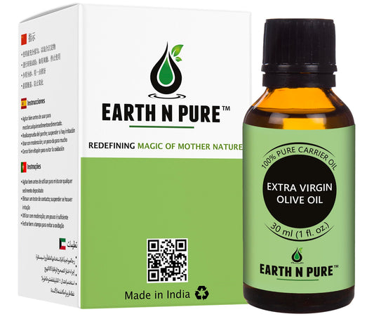 Earth N Pure Olive Oil – Pure Cold Pressed Olive Oil for Skin, Hair & DIY Care