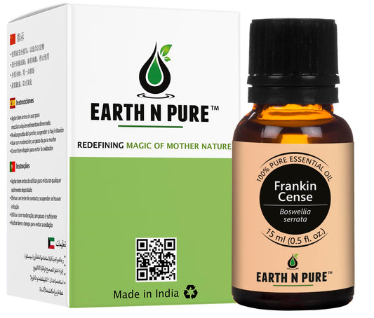 Earth N Pure Frankincense Essential Oil – 100% Pure & Natural Skin, Hair & Aromatherapy Oil