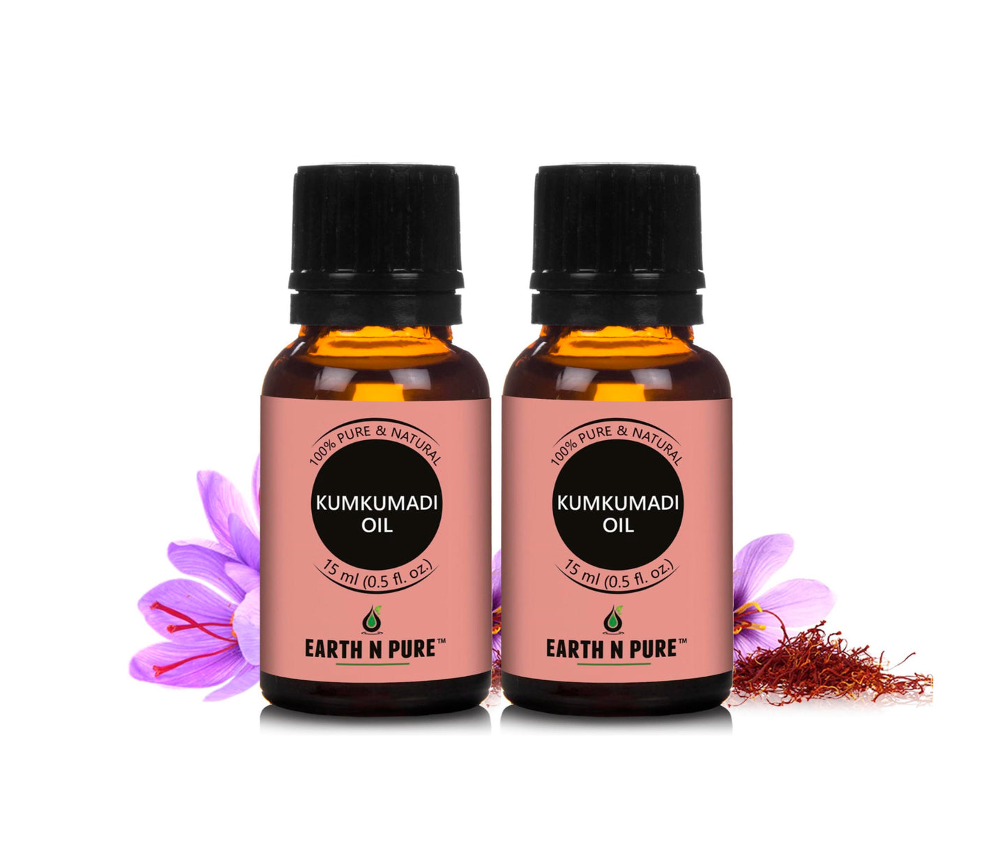 Earth N Pure Kumkumadi Oil 15ml Combo –Face Glow & Brightening Oil