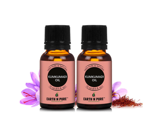 Earth N Pure Kumkumadi Oil 15ml Combo –Face Glow & Brightening Oil
